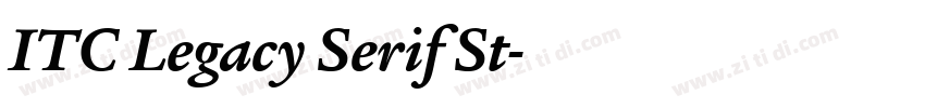 ITC Legacy Serif St字体转换